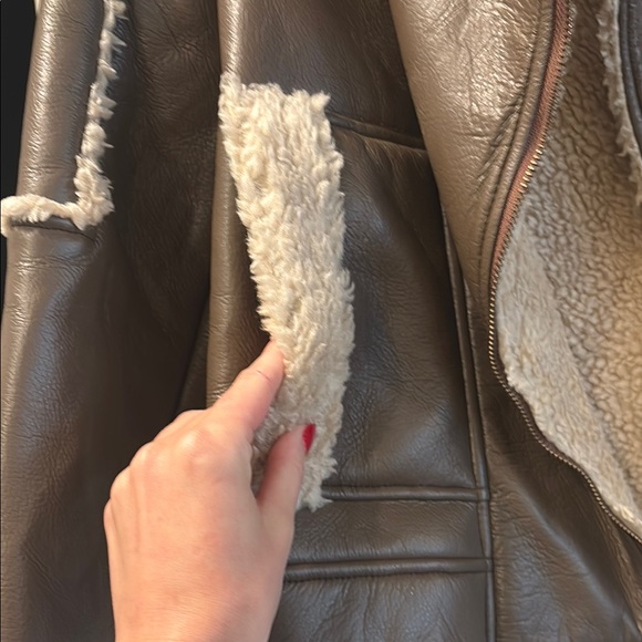 Pink Lily Teddy Jacket Brown and Cream Cozy Style - Picture 2 of 6